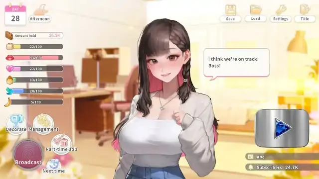 PC电脑【养成SLG/动态/CV】直播开启!Vtuber培训 v1.0.8步-大壮社区