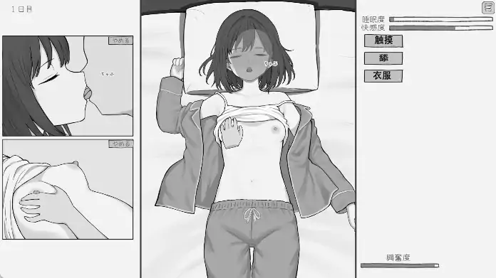 图片[1]-安卓+电脑【SLG/触摸/互动/动态】和酣睡姐姐一起玩耍2-大壮社区